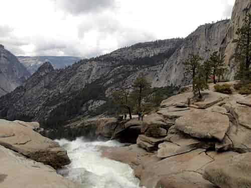 Looking over the top of Nevada Falls