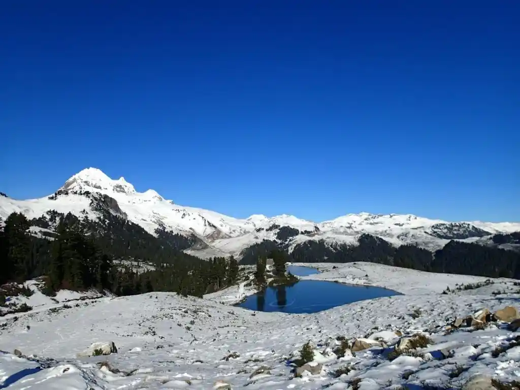 Elfin Lakes Trail in winter