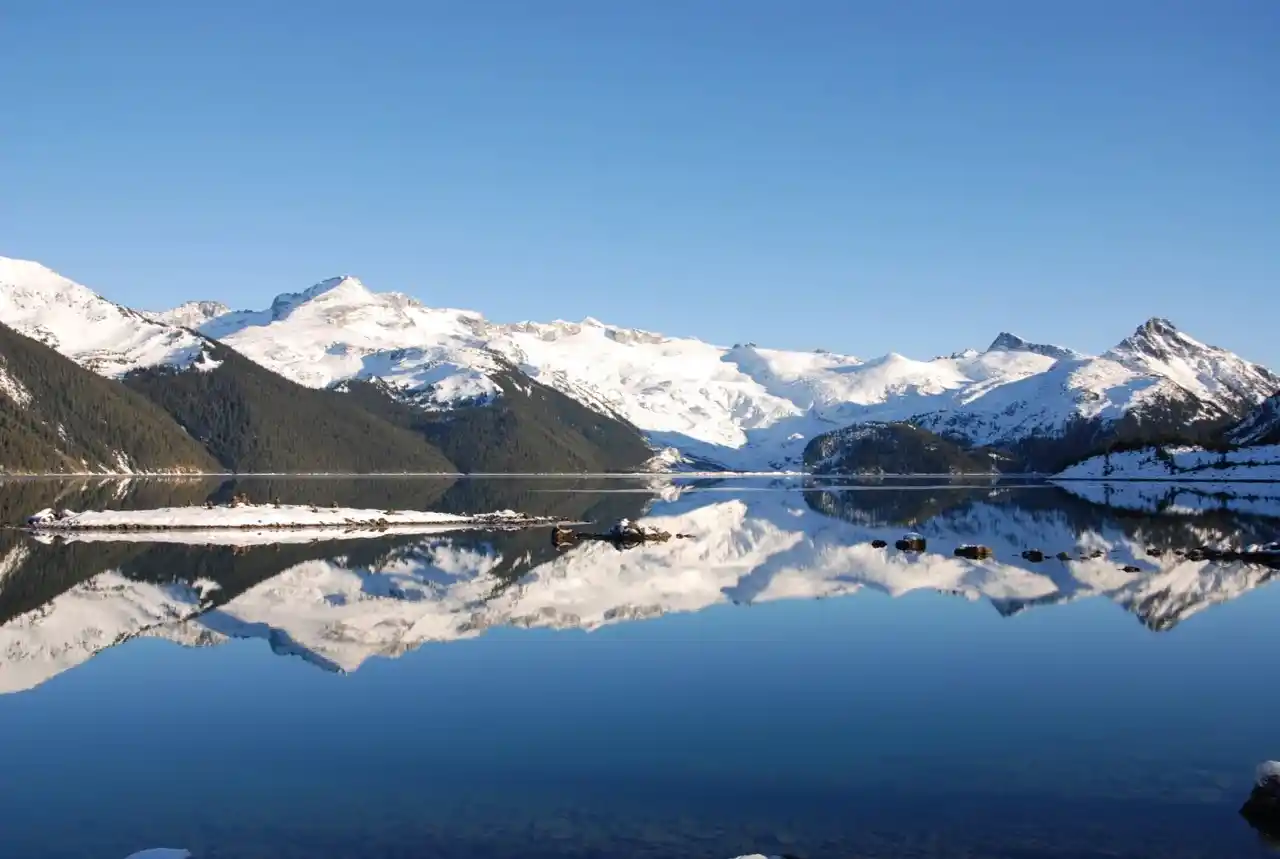 Looking out at Garibaldi Lake