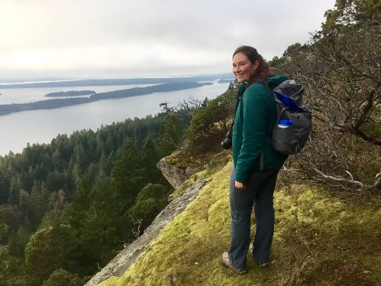 Hiking on Bodega Ridge on Galiano Island