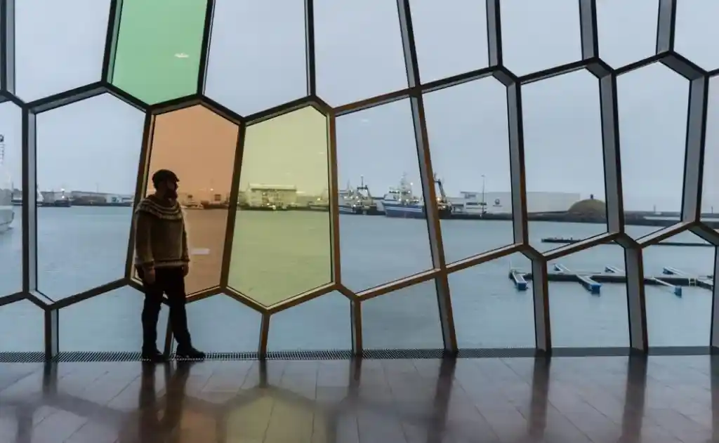 Harpa in Reykjavik. A winter week in Iceland. Iceland in January. 35 Photos that will make you want to go to Iceland in winter.