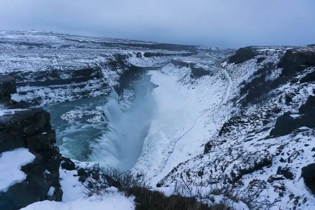 Gullfoss in winter. A winter week in Iceland. Iceland in January. 35 Photos that will make you want to go to Iceland in winter.