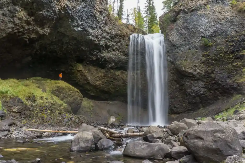 Moul Falls, one of the many gorgeous waterfalls in Wells Gray Provincial Park near Kamloops, BC