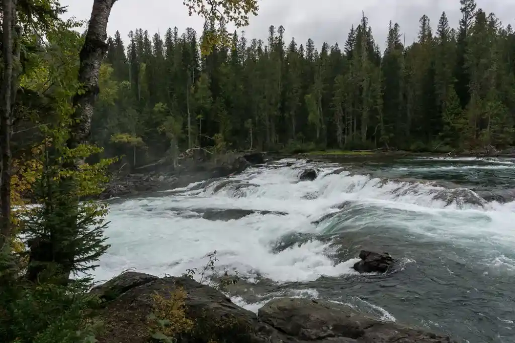 Marcus Falls, one of the many gorgeous waterfalls in Wells Gray Provincial Park near Kamloops, BC