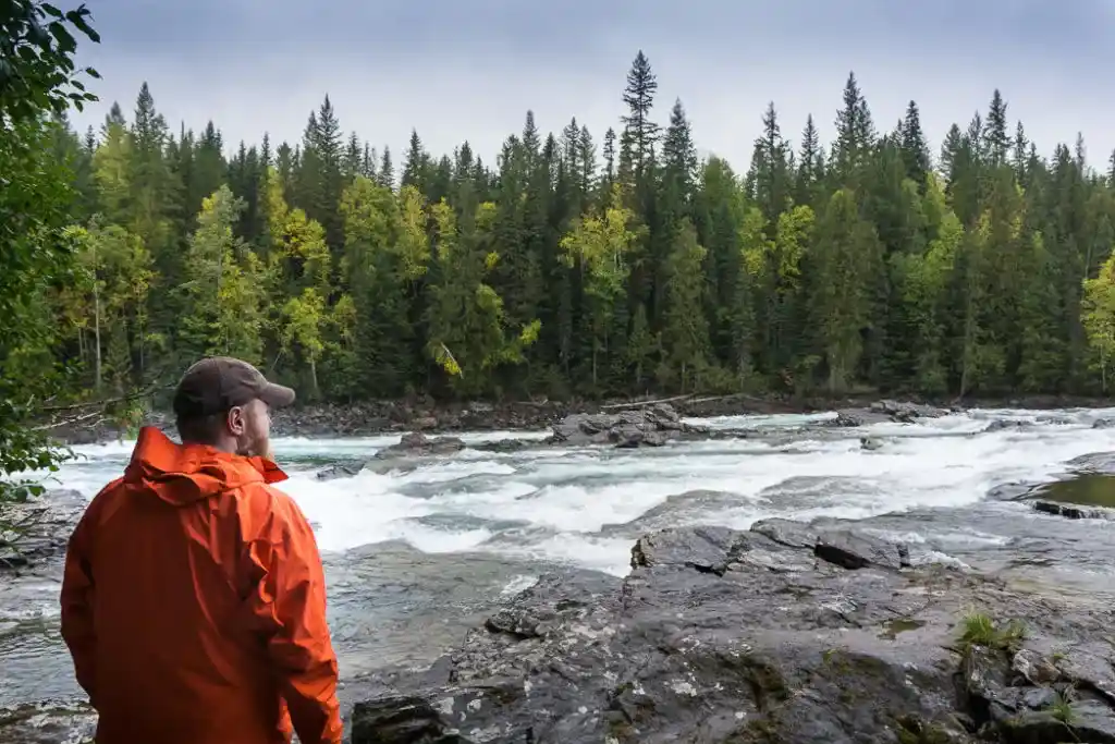Myanth Falls, one of the many gorgeous waterfalls in Wells Gray Provincial Park near Kamloops, BC