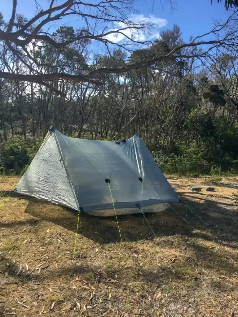 Camping near Arthur River on the Tarkine Drive in Tasmania