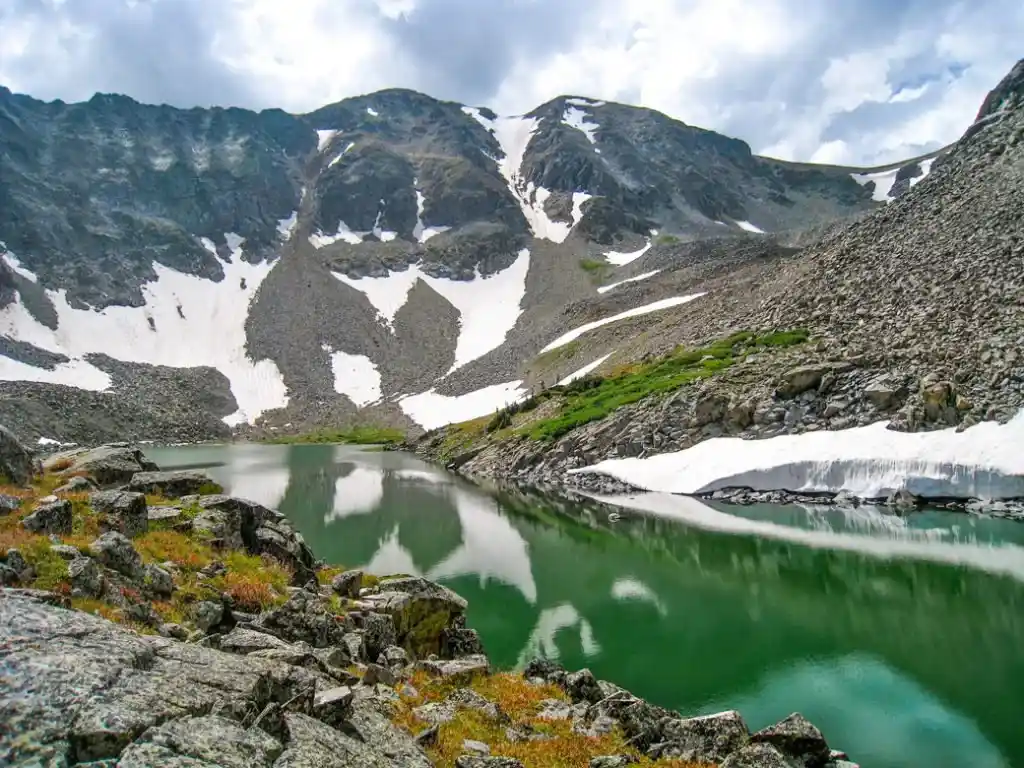 Lake of the Clouds in Rocky Mountain National Park. One of the best lake hikes in Colorado.