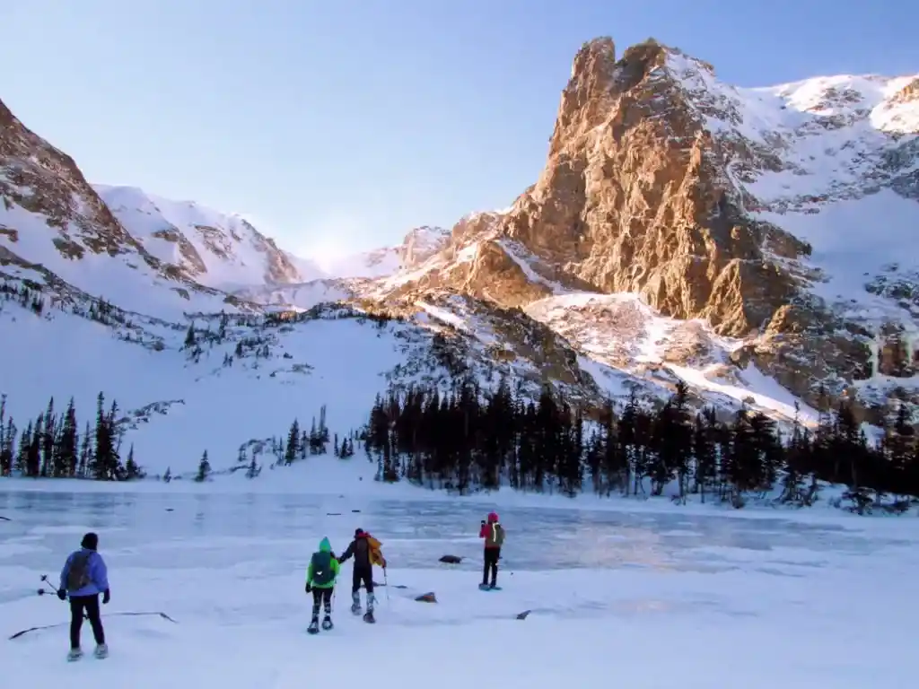 Lake Helene in Rocky Mountain National Park. One of the best lake hikes in Colorado.