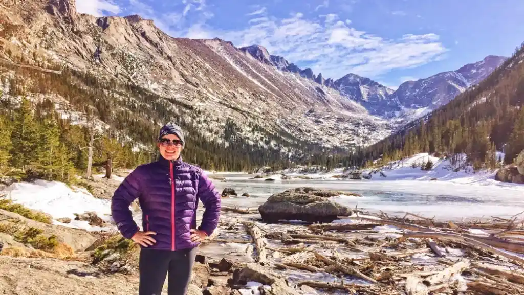 Mills Lake in Rocky Mountain National Park. One of the best lake hikes in Colorado.