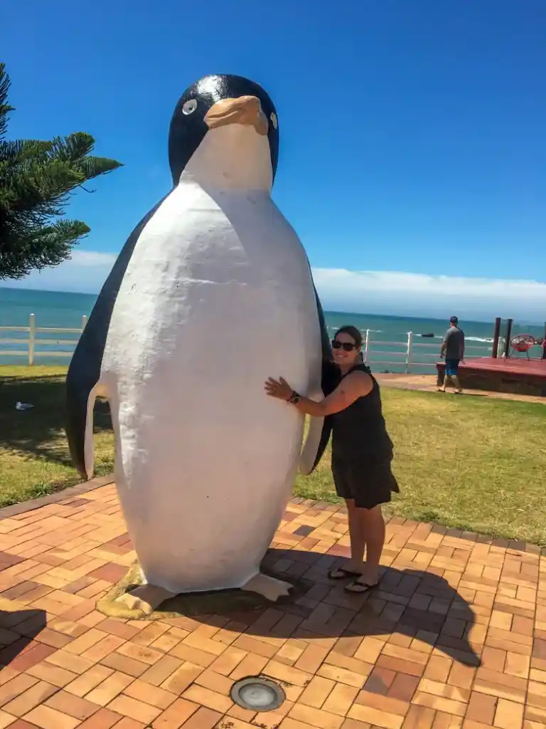 The giant penguin in the town of Penguin, Tasmania.