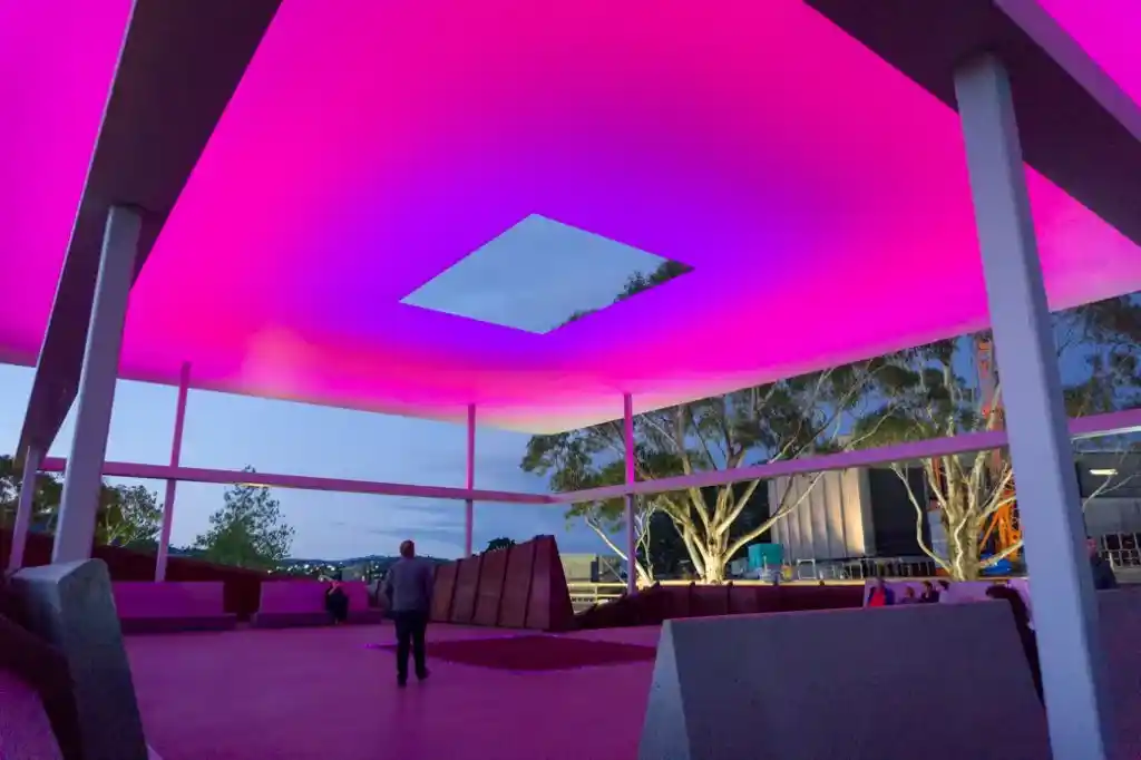 Amarna by James Turnell at sunset at MONA 