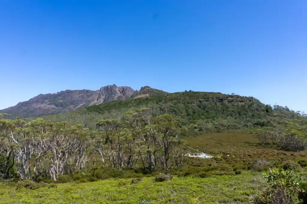 Pelion Gap on the fourth section of the Overland Track from Pelion to Kia Ora.