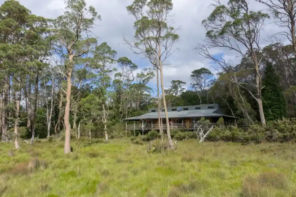 New Pelion Hut. One of the Overland Track huts that self-guided walkers can stay in.