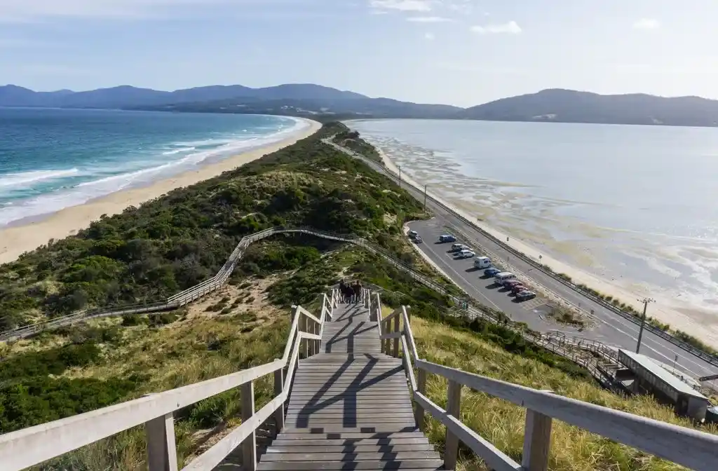 The Neck viewpoint on Bruny Island, Tasmania