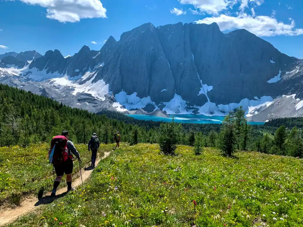 Hiking on the Rockwall Trail
