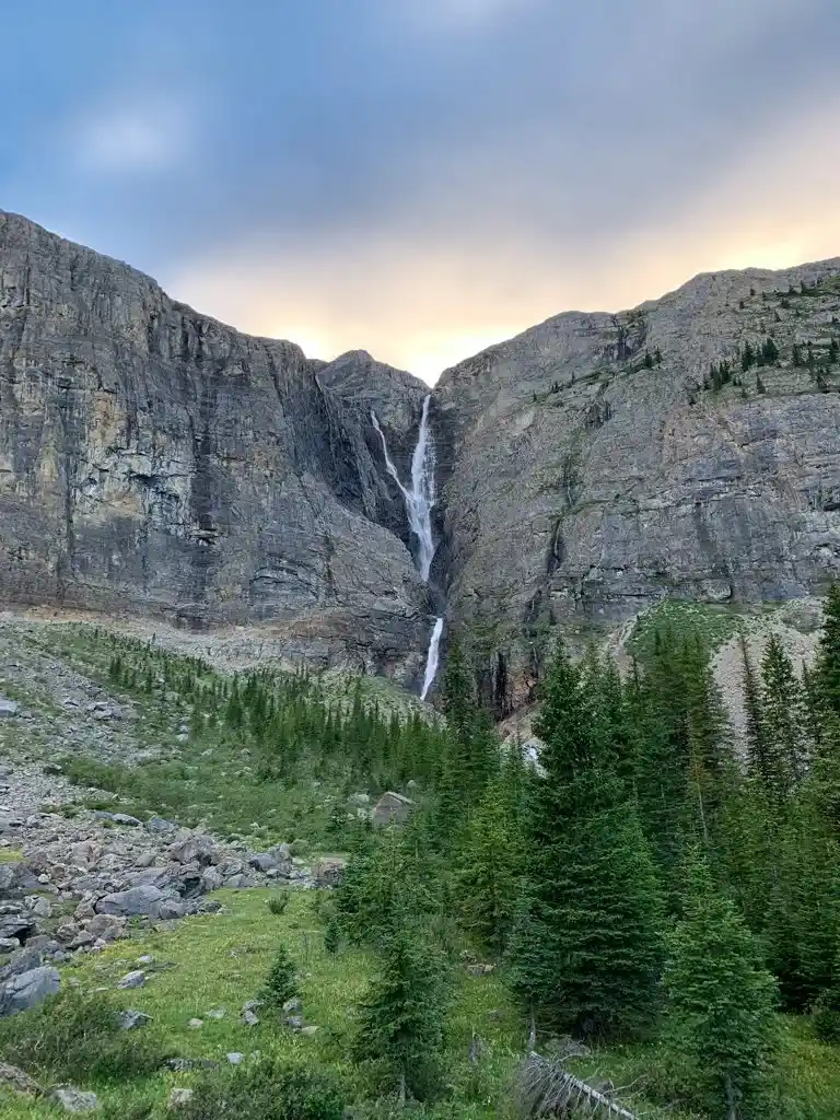 Helmet Falls in Kootenay National Park