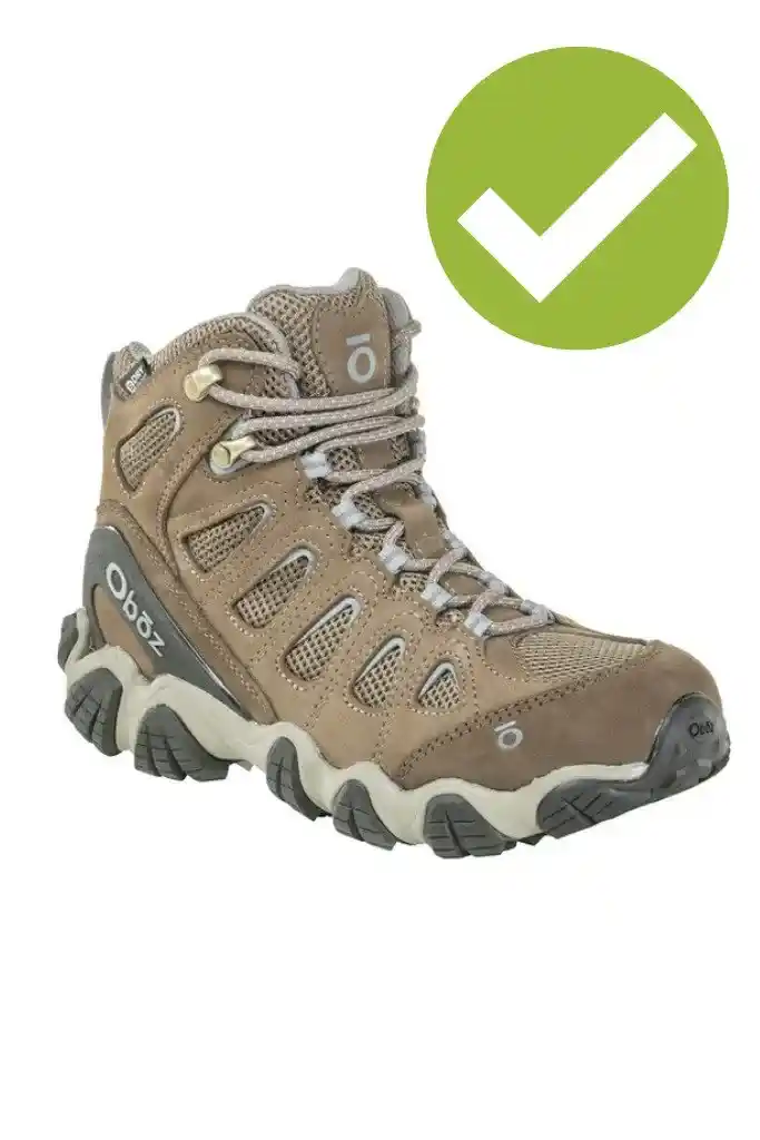 Oboz hiking boots can work for snowshoeing