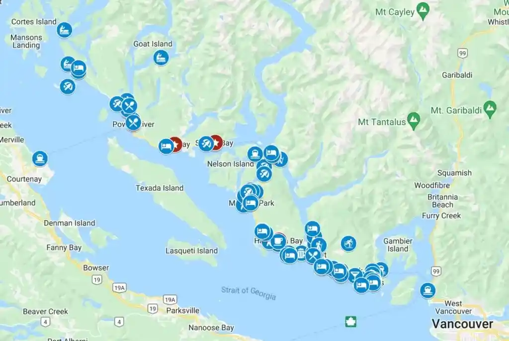 Sunshine Coast Things to Do Google Map