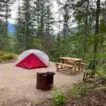 Camping at Snowforest Campground in Mount Revelstoke National Park. It's hard to get camping reservations without a camping cancellation app