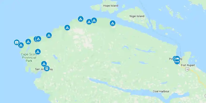 North Coast Trail Google Map