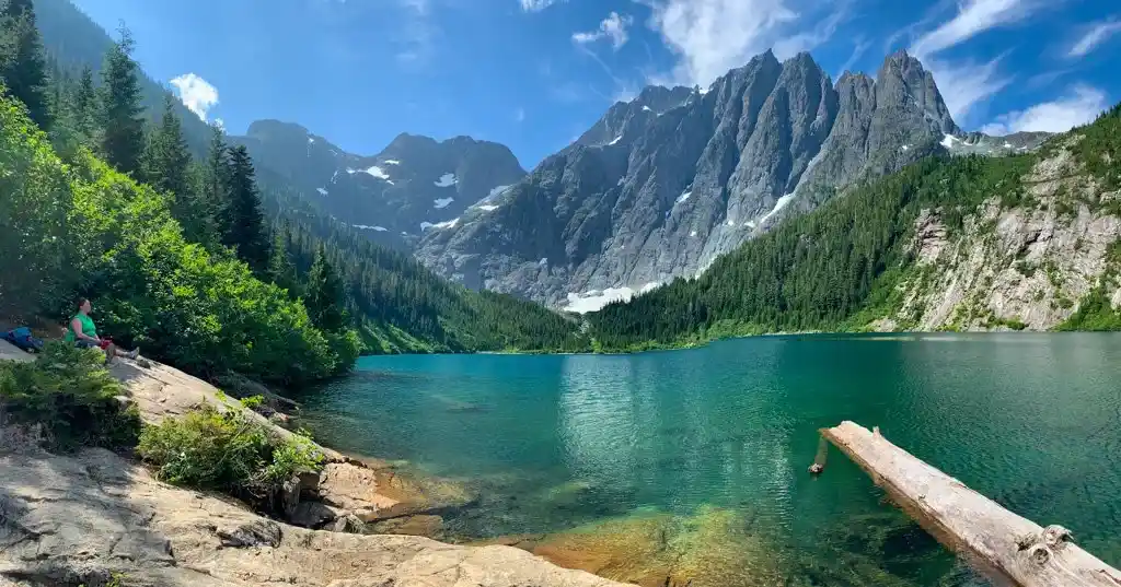 Landslide Lake on the Elk River Trail in Strathcona Provincial Park - one of the best backpacking trips in BC