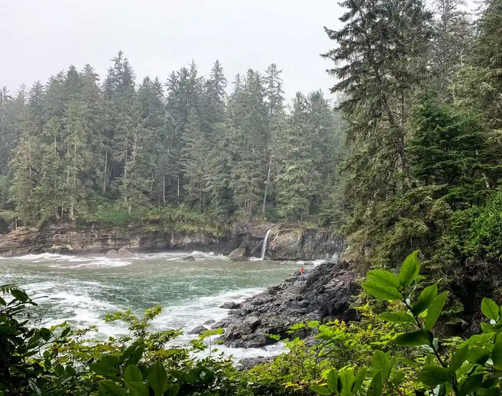 Waterfall at Sombrio Point