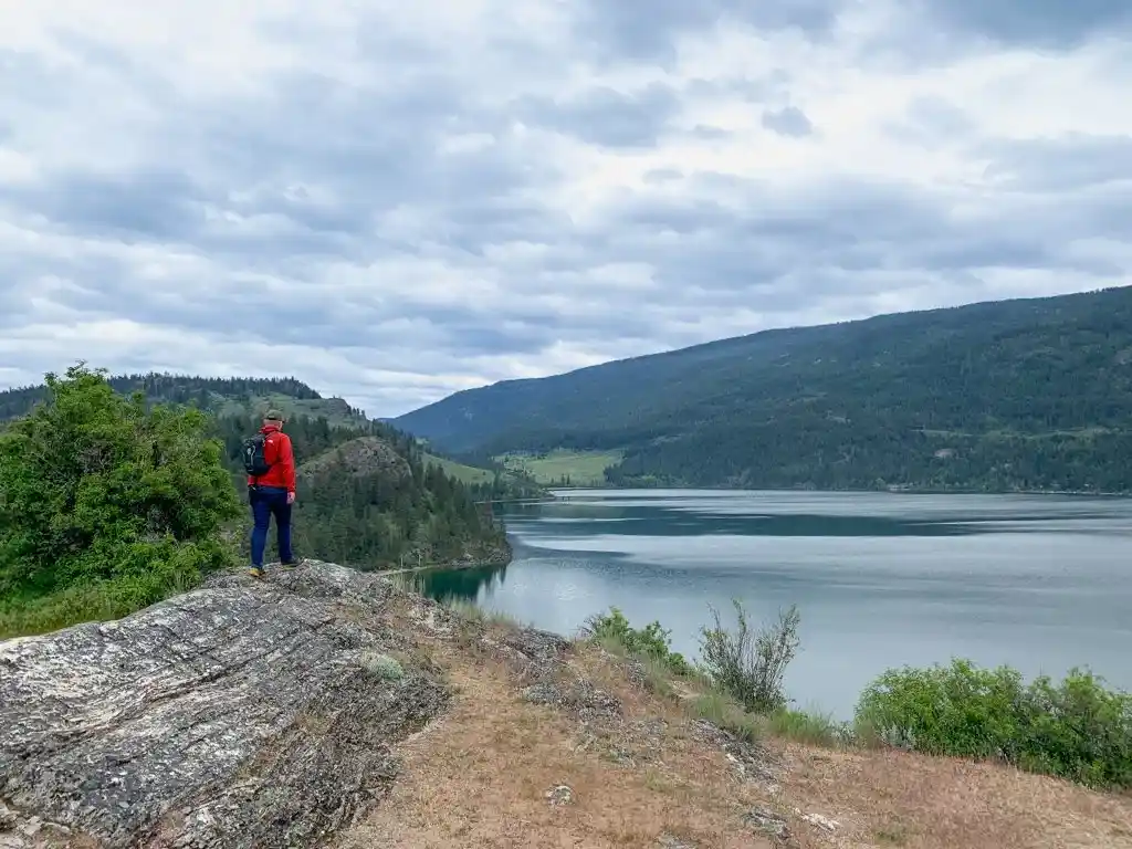 View from Rattlesnake Point in Kalamalka Lake Provincial Park in Vernon, BC - one of the best things to do in Vernon, BC
