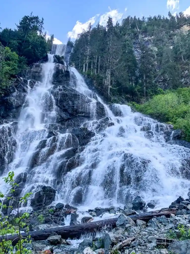The bottom of Della Falls