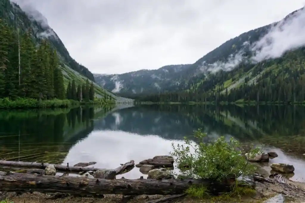View from Falls Lake campground near the Coquihalla Highway