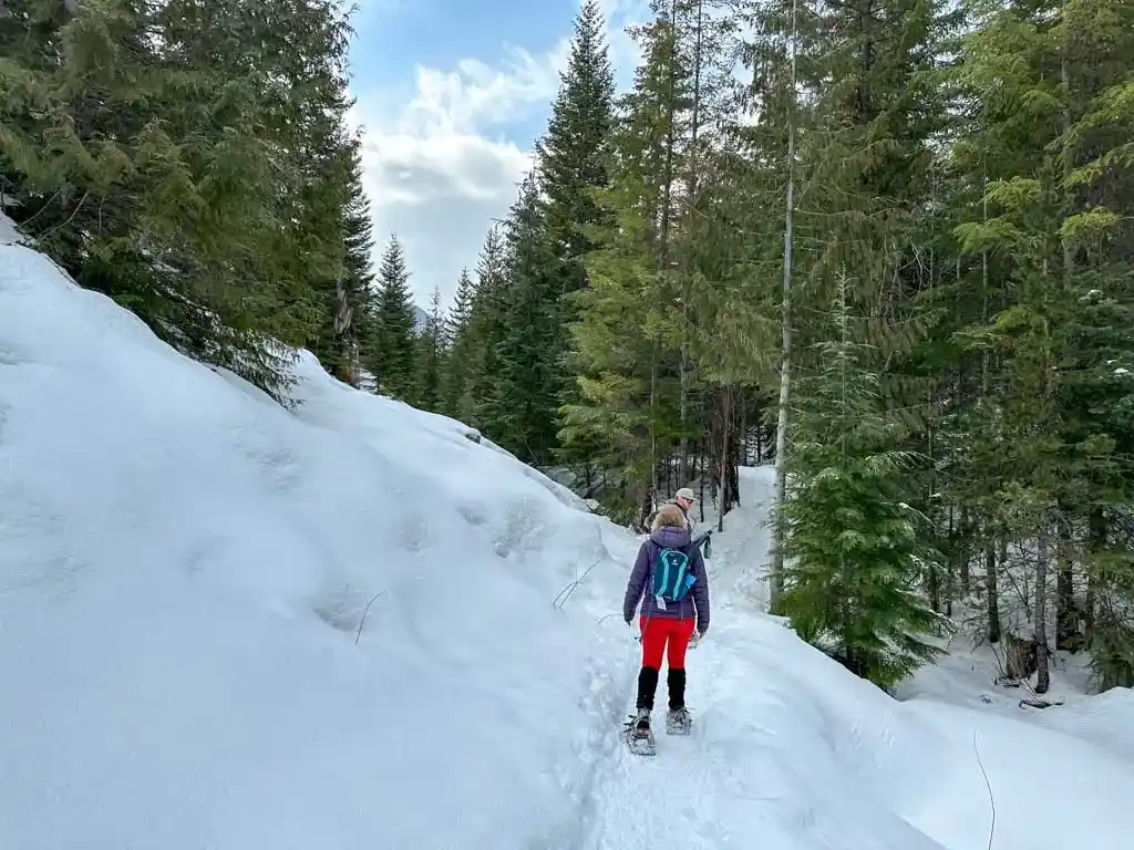 Snowshoeing at Lost Lake in Whistler