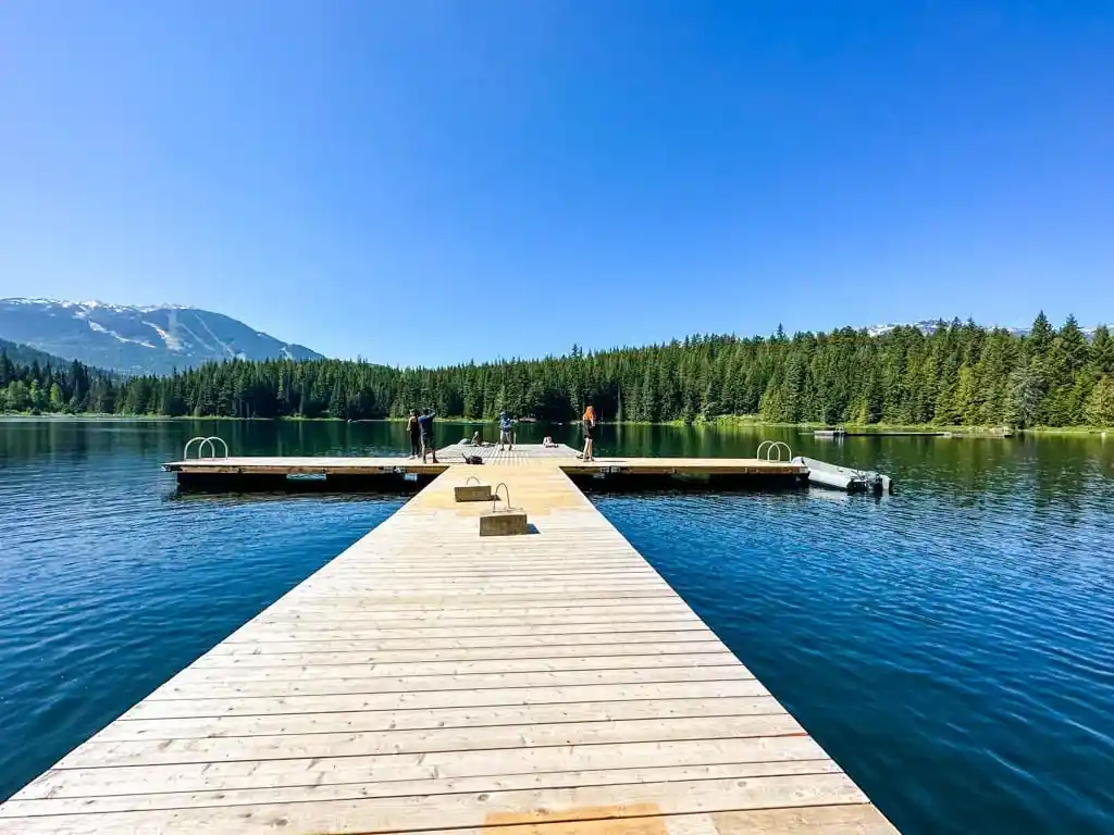 The big dock at Lost Lake