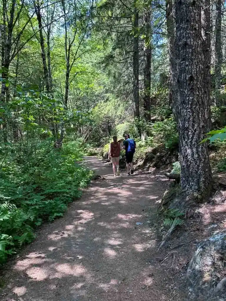 Hikers on the Sea to Sky Trail in Whistler