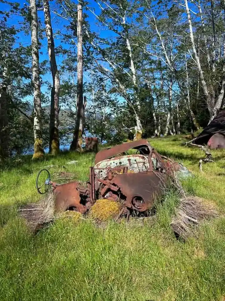 Abandoned car at Aero Camp 