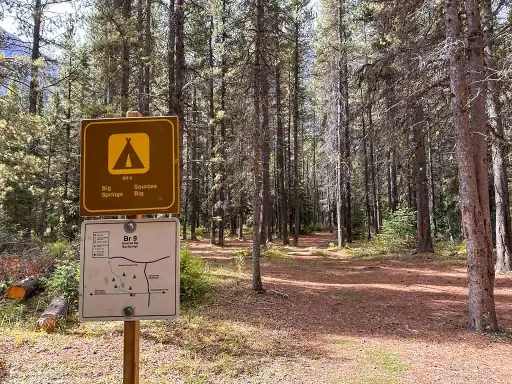 Big Springs Campground in Banff National Park