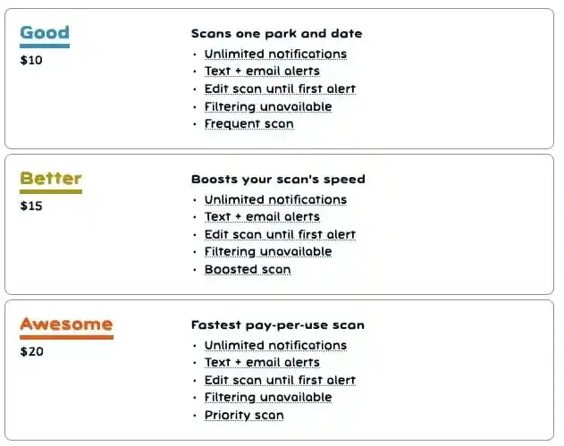 Campnab pay per use pricing