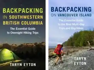 Book covers for Bakpacking in Southwestern British Columbia and Backpacking on Vancouver Island