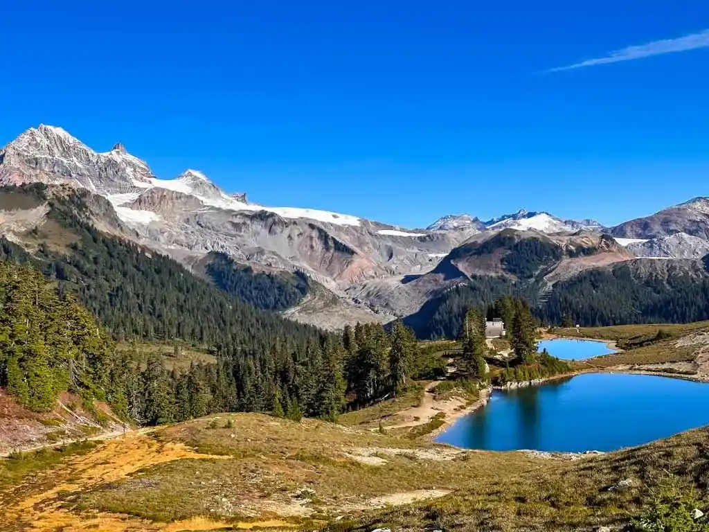 Elfin Lakes with Mount Garibaldi/Nch'kay and Opal Cone