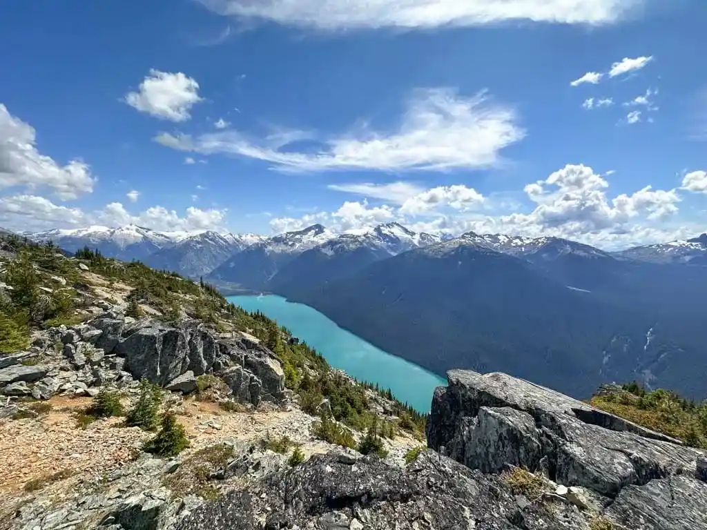 View of Cheakamus Lake from Flute Summit
