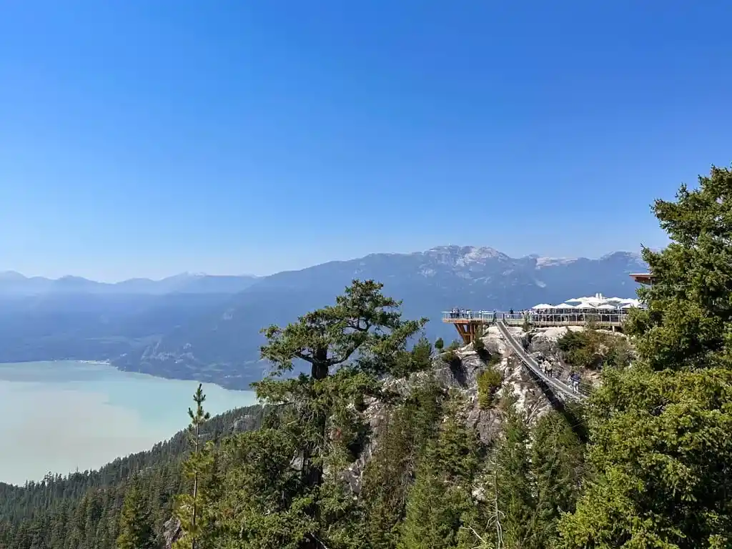 The Summit Lodge and Sky Pilot Suspension Bridge at the Sea to Sky Gondola