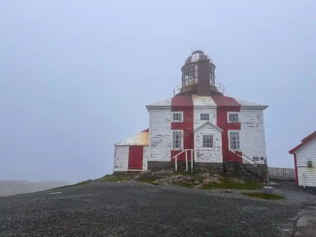 Bonavista Lighthouse on a foggy day