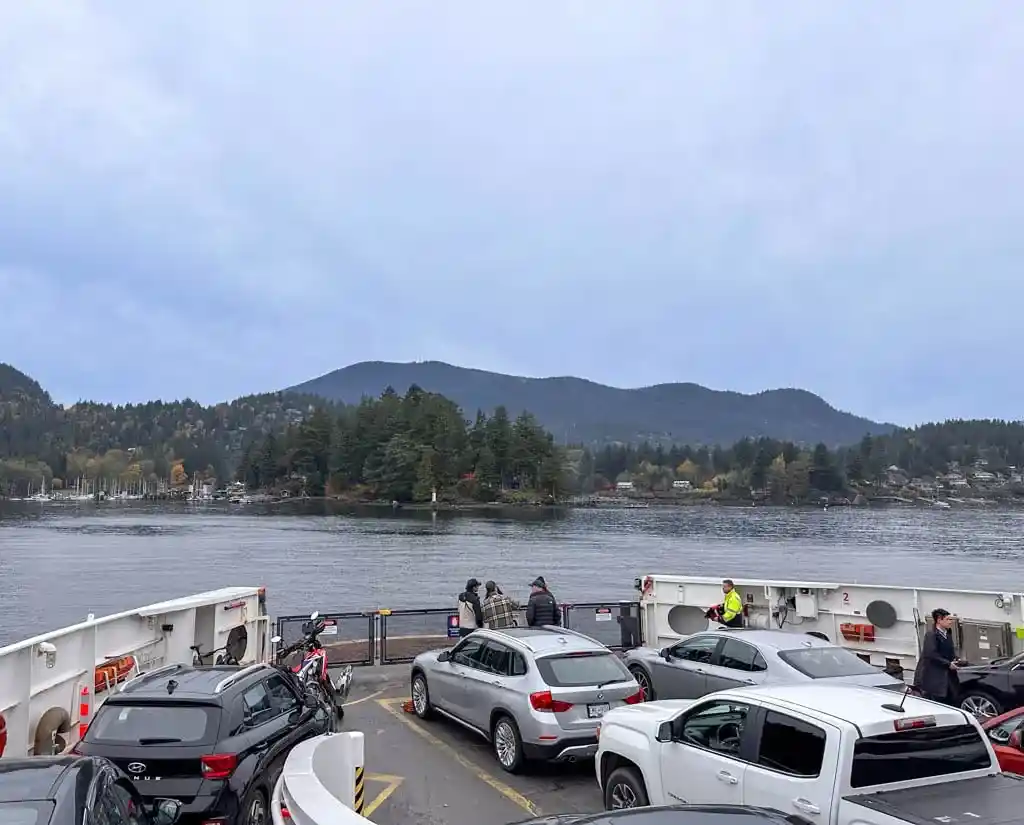 View from the ferry as it pulls into Snug Cove