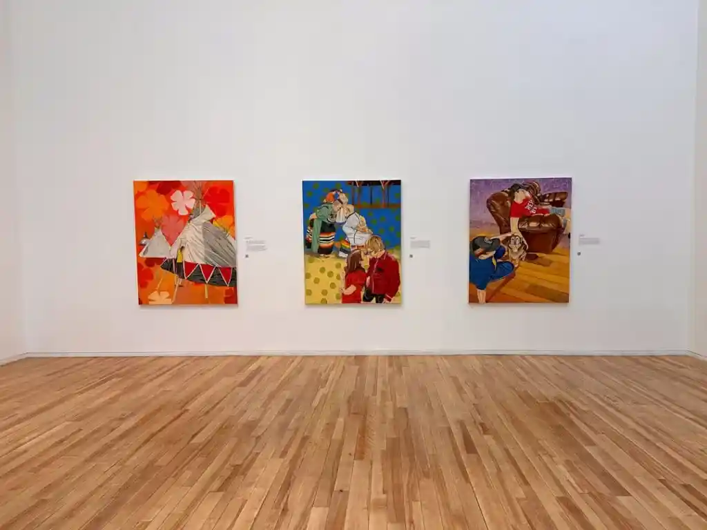 Art on display at the Fogo Island Gallery.