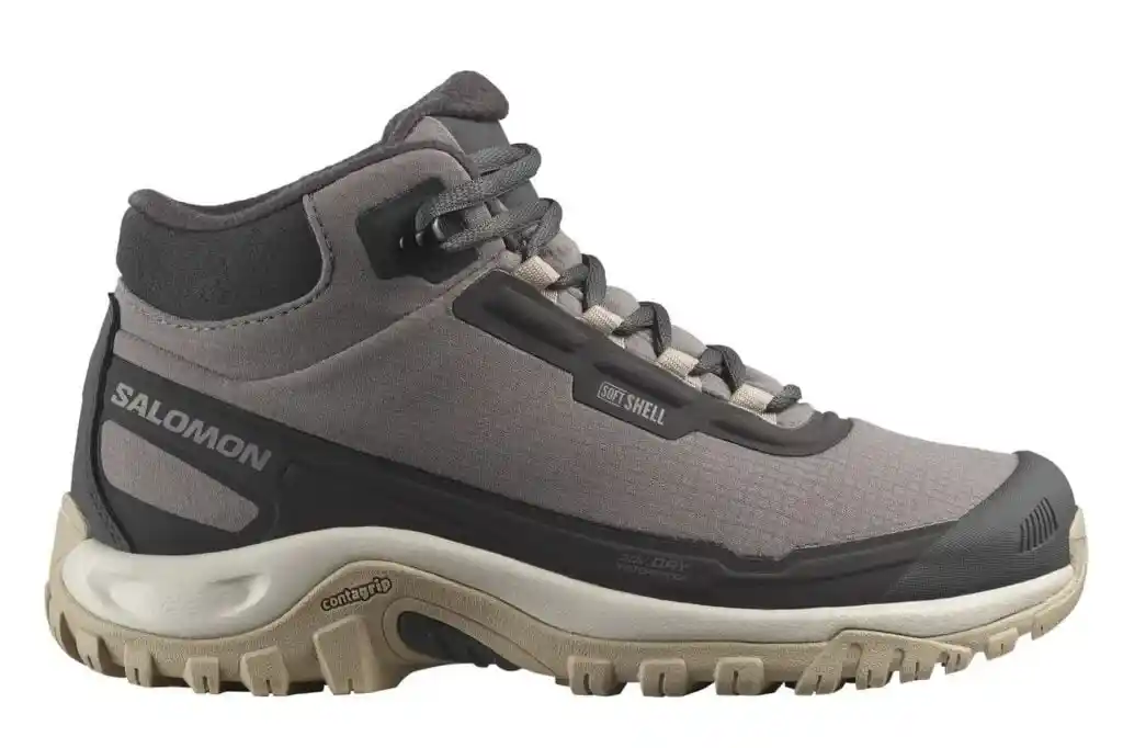 Salomon Shelter waterproof boots - a great leather-free boot for snowshoeing