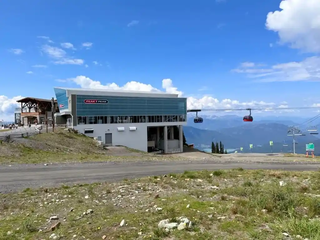 The Roundhouse Lodge and Peak2Peak Gondola at Whistler